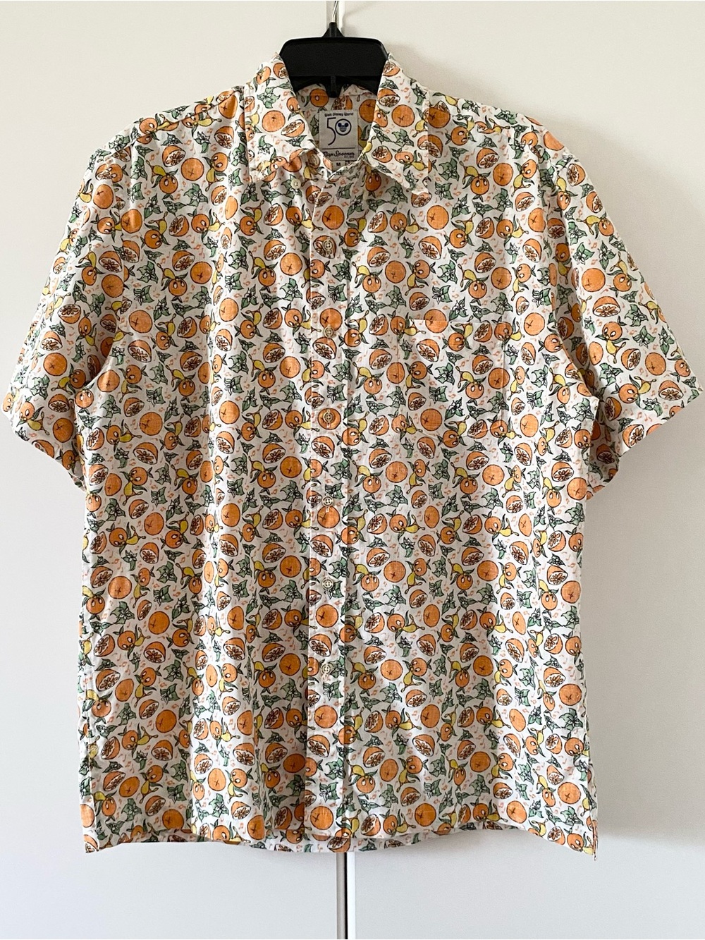 Reyn Spooner Disney World 50th Anniversary Orange Bird Camp Shirt